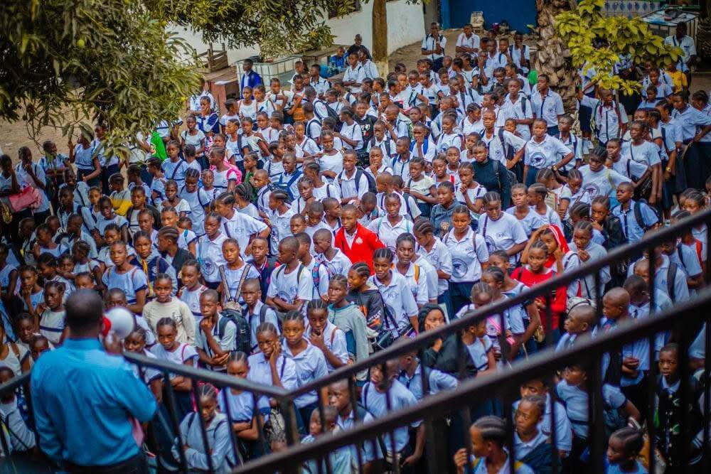 Teachers and students together